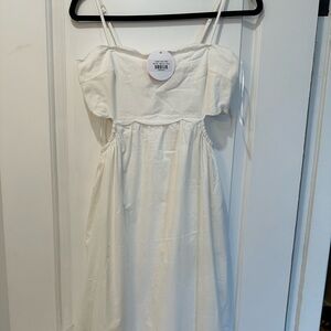 Open Door Midi - White Midi Dress